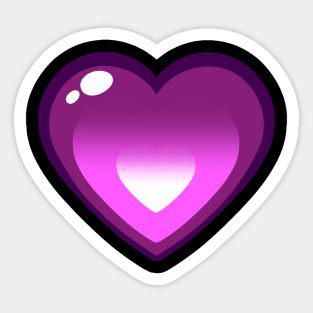 Lewis Heart Purple Sticker